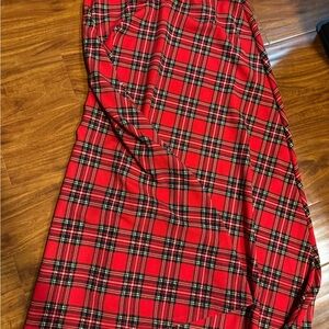 Red Plaid Skirt